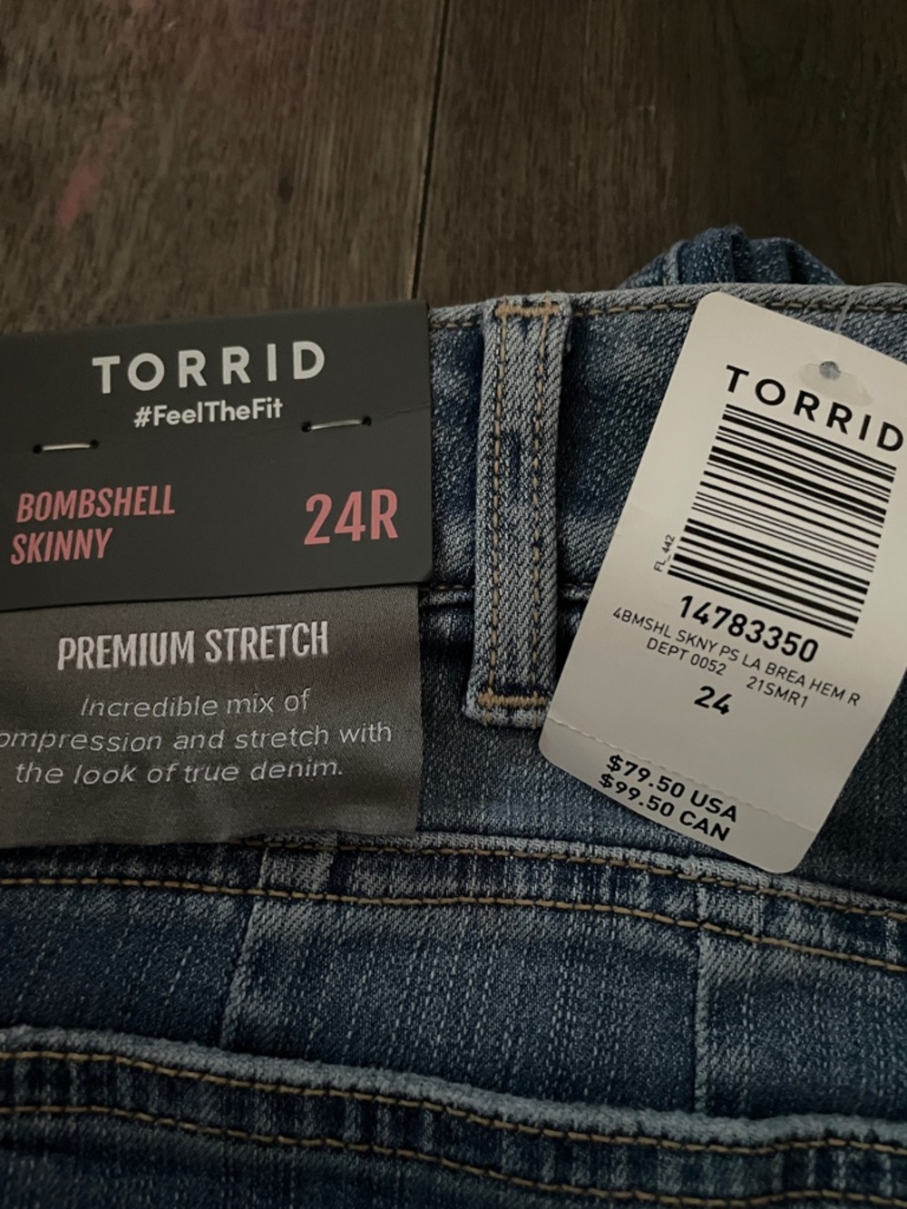 torrid Bombshell Skinny Jeans in Medium Blue Denim